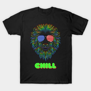 Chill Lion Pop Art T-Shirt